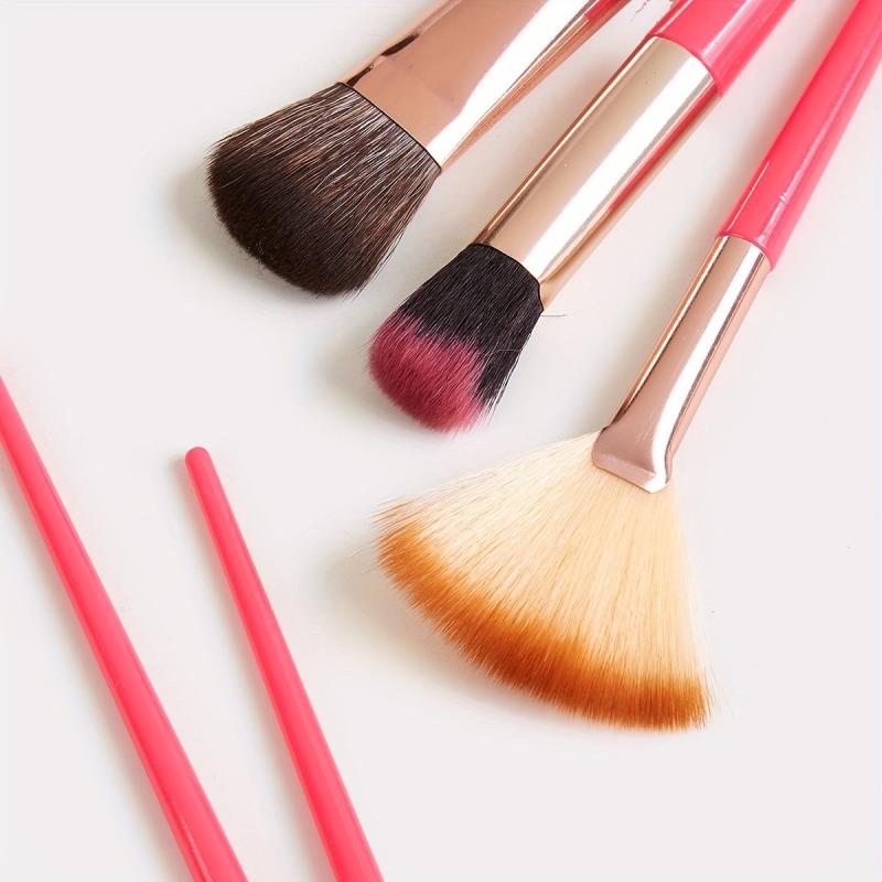 7pcs Colorful Makeup Brush Kit Soft Bristles for Eyeshadow Foundation Blush