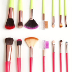 7pcs Colorful Makeup Brush Kit Soft Bristles for Eyeshadow Foundation Blush