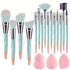 Makeup Brushes and Beauty Accessories Kit with Sponges
