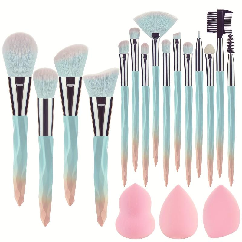 Makeup Brushes and Beauty Accessories Kit with Sponges