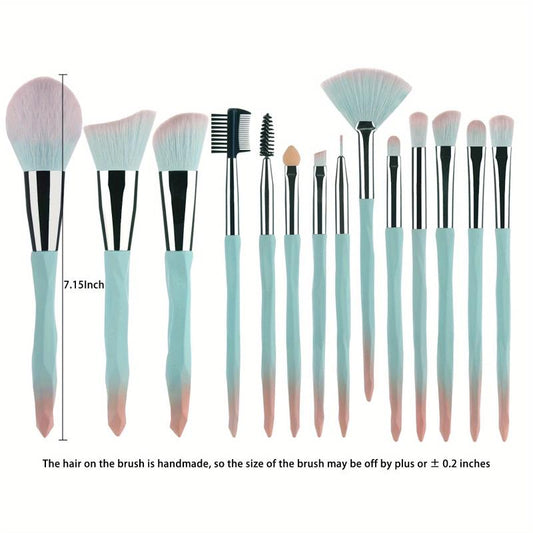 Makeup Brushes and Beauty Accessories Kit with Sponges