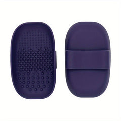 Silicone Makeup Brush Cleaning Mat with Back Strap