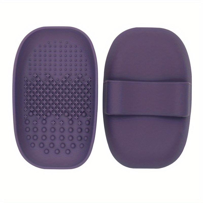 Silicone Makeup Brush Cleaning Mat with Back Strap