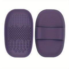 Silicone Makeup Brush Cleaning Mat with Back Strap