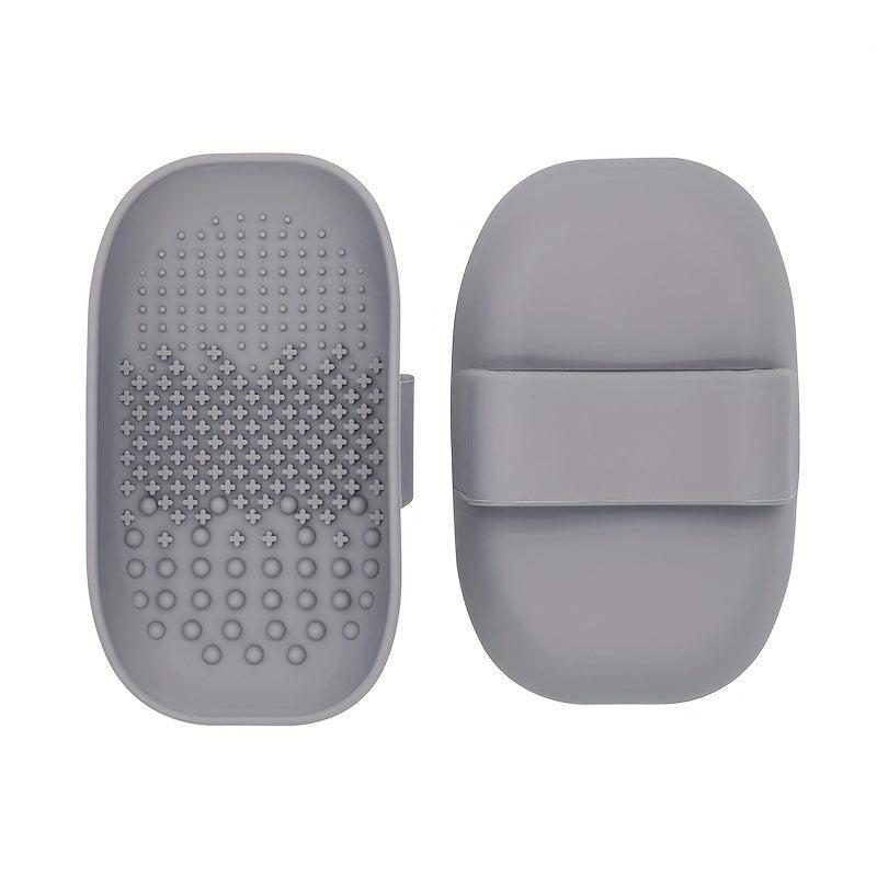 Silicone Makeup Brush Cleaning Mat with Back Strap
