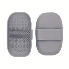Silicone Makeup Brush Cleaning Mat with Back Strap