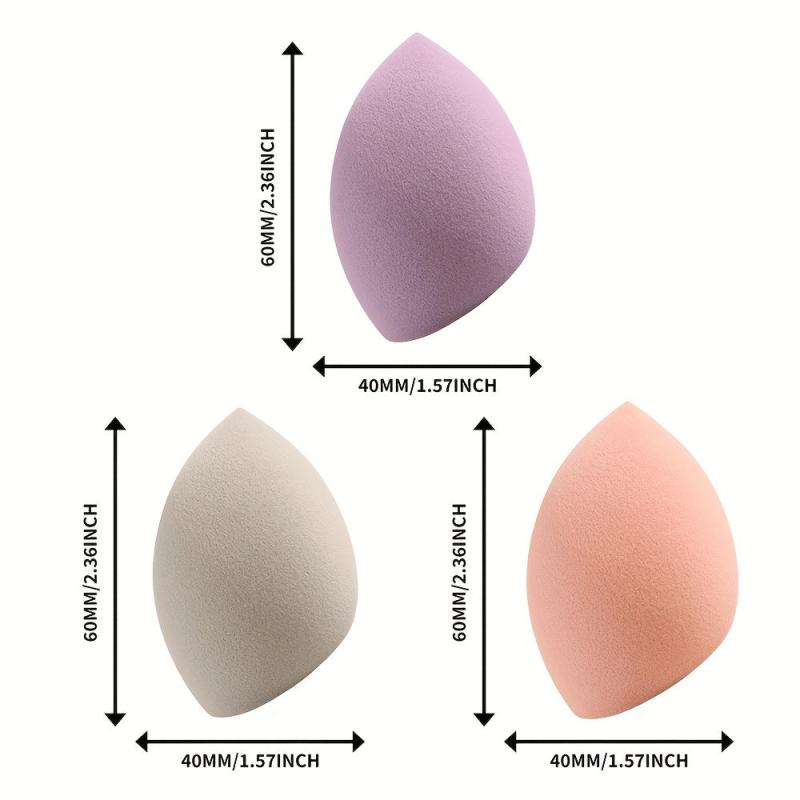 6pcs Makeup Sponge & 1pc Storage Box Beauty Eggs Set