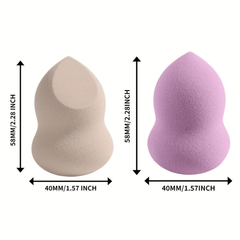 6pcs Makeup Sponge & 1pc Storage Box Beauty Eggs Set