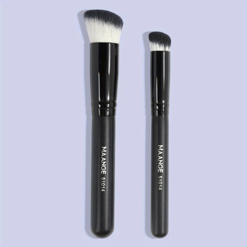 2pcs Kabuki Foundation & Concealer Brush Set for Flawless Coverage