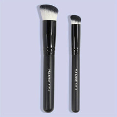2pcs Kabuki Foundation & Concealer Brush Set for Flawless Coverage