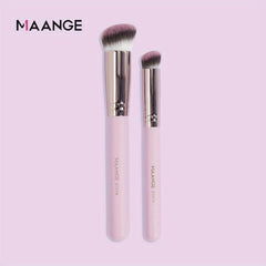 2pcs Kabuki Foundation & Concealer Brush Set for Flawless Coverage
