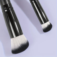 2pcs Kabuki Foundation & Concealer Brush Set for Flawless Coverage