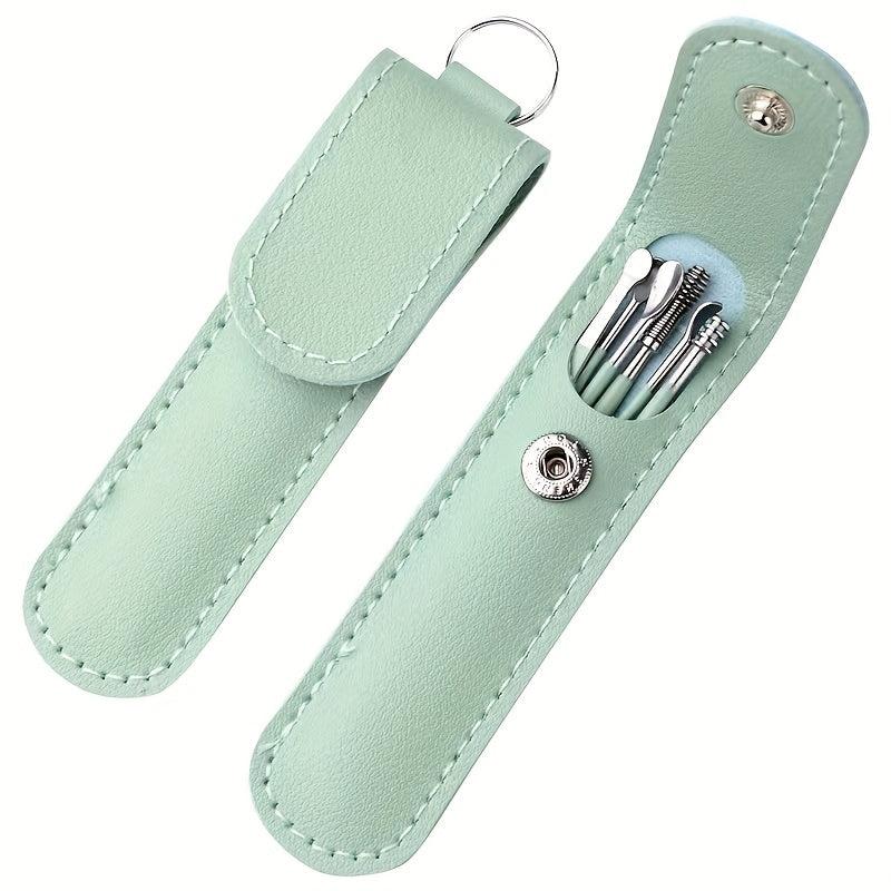 6 Piece Ear Cleaning Kit Stainless Steel & Spiral
