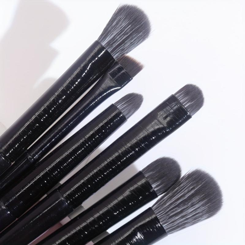 6pcs Eyeshadow Brushes Set Eye Brush Fine Smudge Concealer Silkworm Eyelid Brush