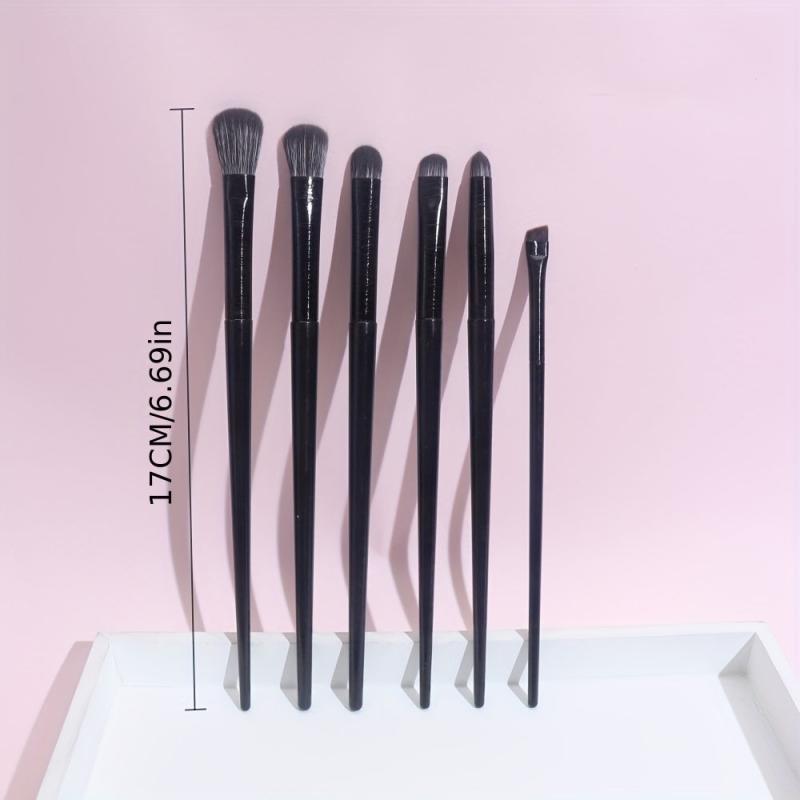 6pcs Eyeshadow Brushes Set Eye Brush Fine Smudge Concealer Silkworm Eyelid Brush
