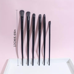 6pcs Eyeshadow Brushes Set Eye Brush Fine Smudge Concealer Silkworm Eyelid Brush