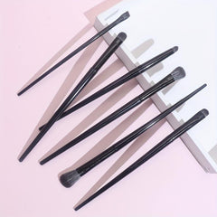 6pcs Eyeshadow Brushes Set Eye Brush Fine Smudge Concealer Silkworm Eyelid Brush