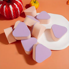 10pcs Soft Powder Puff Wet And Dry Makeup Sponge