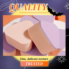 10pcs Soft Powder Puff Wet And Dry Makeup Sponge