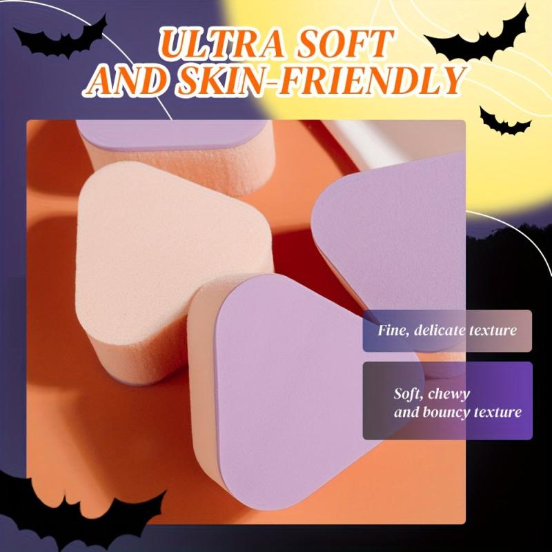 10pcs Soft Powder Puff Wet And Dry Makeup Sponge