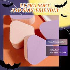 10pcs Soft Powder Puff Wet And Dry Makeup Sponge
