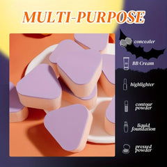 10pcs Soft Powder Puff Wet And Dry Makeup Sponge