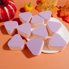 10pcs Soft Powder Puff Wet And Dry Makeup Sponge