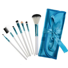 7-Piece Makeup Brush Set with Portable Case for Women