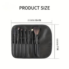 7-Piece Makeup Brush Set with Portable Case for Women