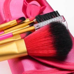 7-Piece Makeup Brush Set with Portable Case for Women