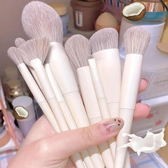 15pcs Travel Makeup Brush Set with Mirror and Case - Perfect Gift for Beginners