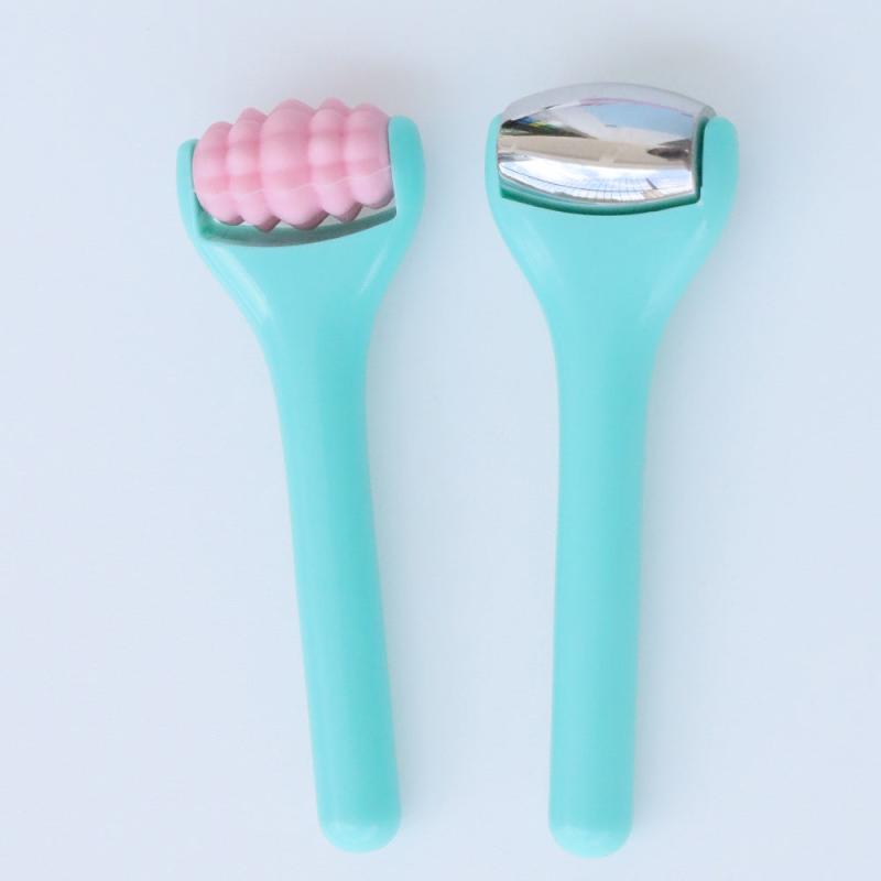 2 Pcs Mini Eye Massager Roller Silicone Wheel Beauty Tool