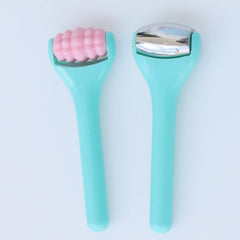 2 Pcs Mini Eye Massager Roller Silicone Wheel Beauty Tool