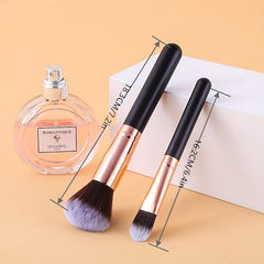8pcs Makeup Brush Kit Soft Bristles Fan Highlighter Foundation Eyeshadow Brush