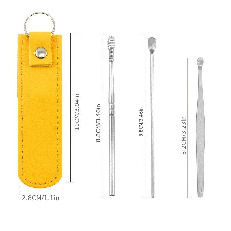 6 Piece Stainless Steel Ear Scoop Set Ear Cleaning Tool