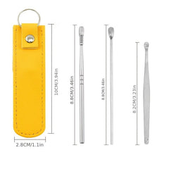 6 Piece Stainless Steel Ear Scoop Set Ear Cleaning Tool