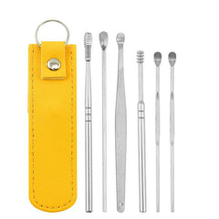 6 Piece Stainless Steel Ear Scoop Set Ear Cleaning Tool