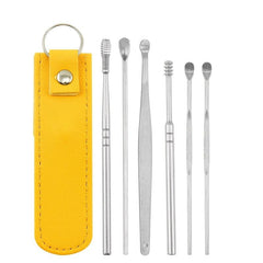 6 Piece Stainless Steel Ear Scoop Set Ear Cleaning Tool