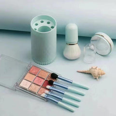 6 in 1 Makeup Brushes Set with Portable Case & Mirror