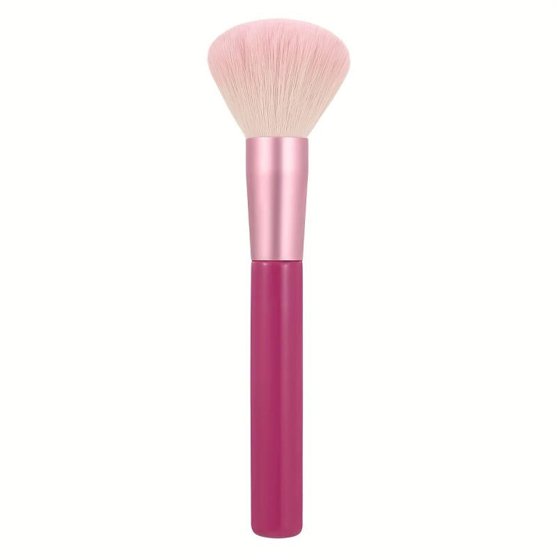 Rose Pink Handle Powder Brush