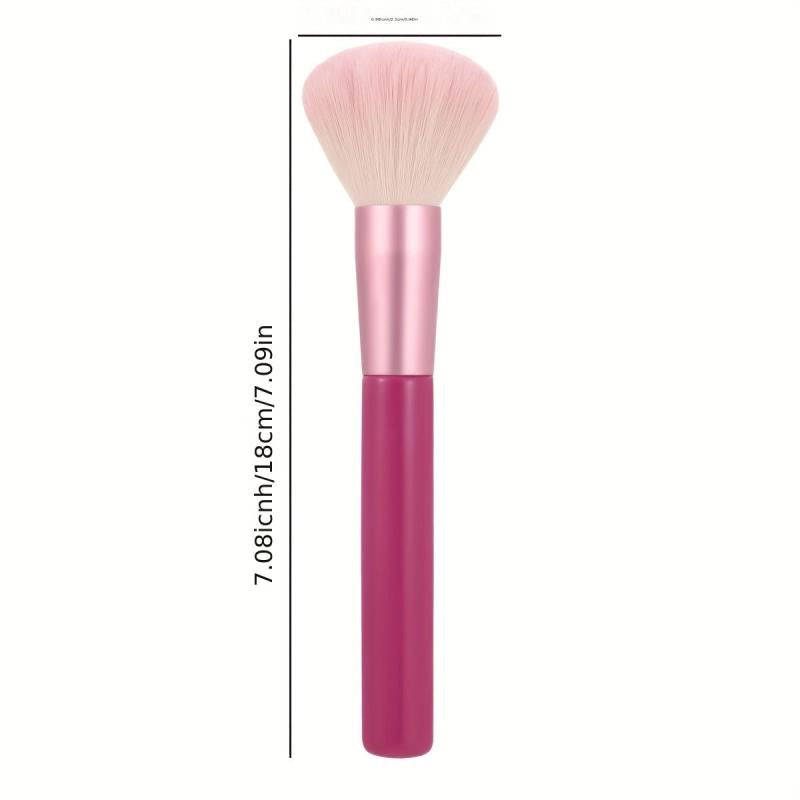 Rose Pink Handle Powder Brush