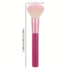 Rose Pink Handle Powder Brush