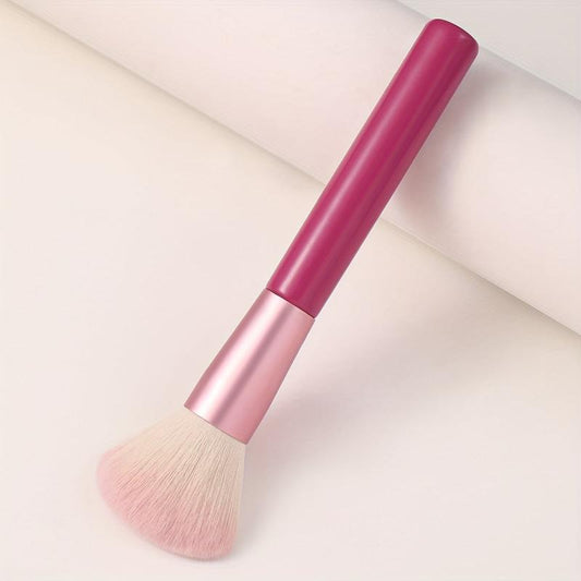 Rose Pink Handle Powder Brush