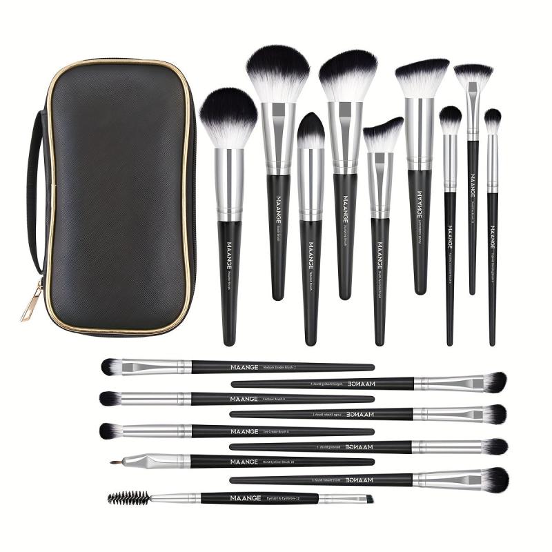 18 Pcs Professional Makeup Brush Set with Case