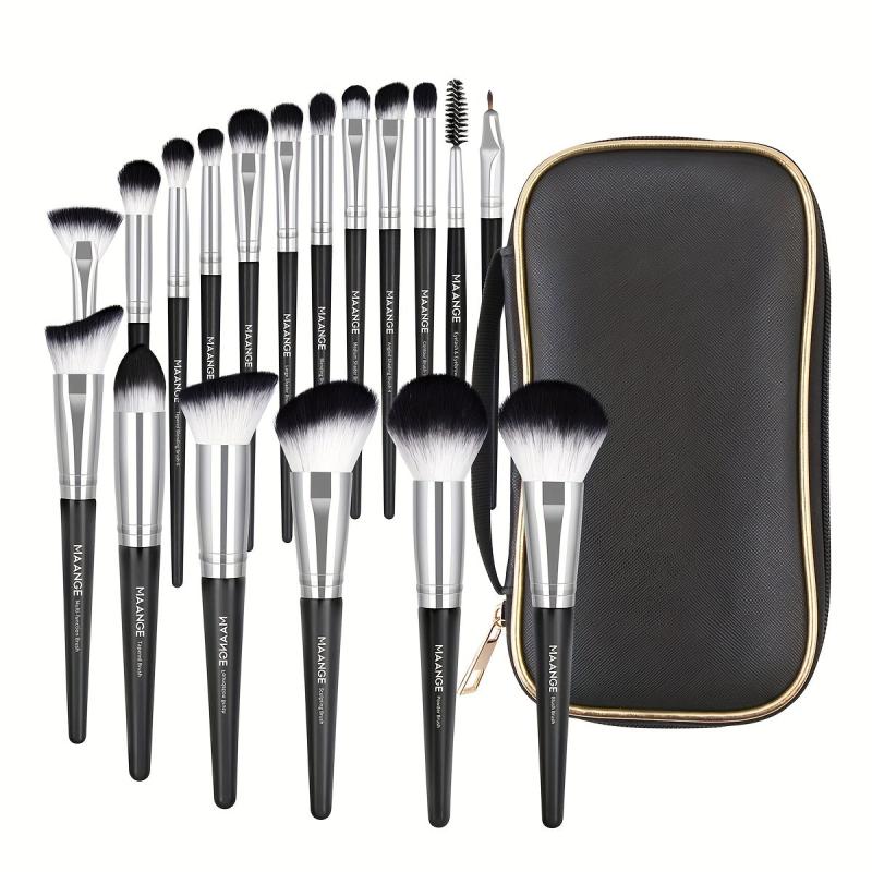 18 Pcs Professional Makeup Brush Set with Case