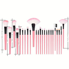 24 Pcs Makeup Brush Set Professional Cosmetic Eyebrow Foundation Eye Shadow Tool