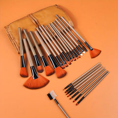 24 Pcs Makeup Brush Set Professional Cosmetic Eyebrow Foundation Eye Shadow Tool