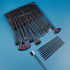 24 Pcs Makeup Brush Set Professional Cosmetic Eyebrow Foundation Eye Shadow Tool