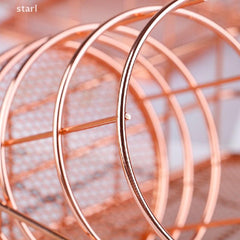 Stainless Steel Makeup Organizer Basket Cosmetics Storage Rack