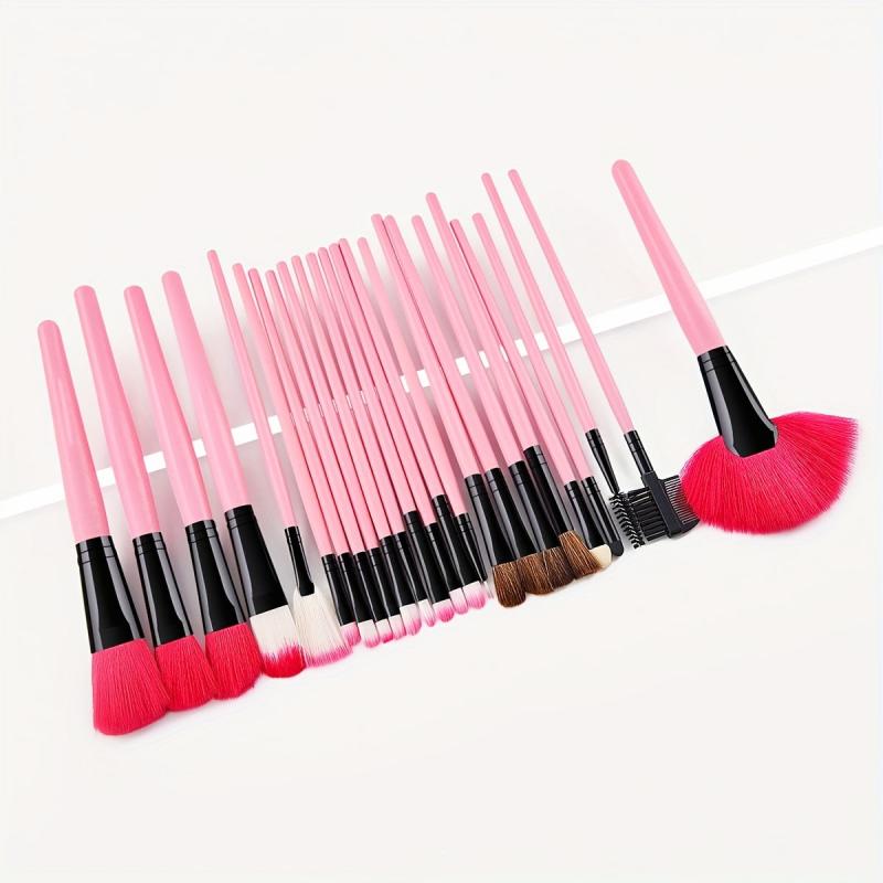 24pcs Pink Professional Makeup Brush Set Beauty and Makeup Tools
